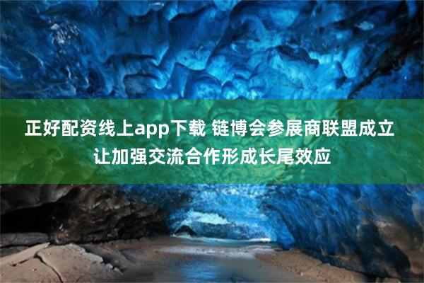 正好配资线上app下载 链博会参展商联盟成立 让加强交流合作形成长尾效应